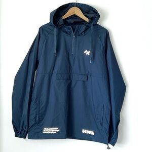 HVIII Brand Goods Windbreaker Jacket Blue Sz M
